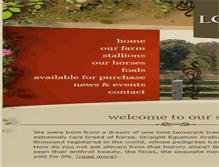 Tablet Screenshot of lonetamarakarabians.com